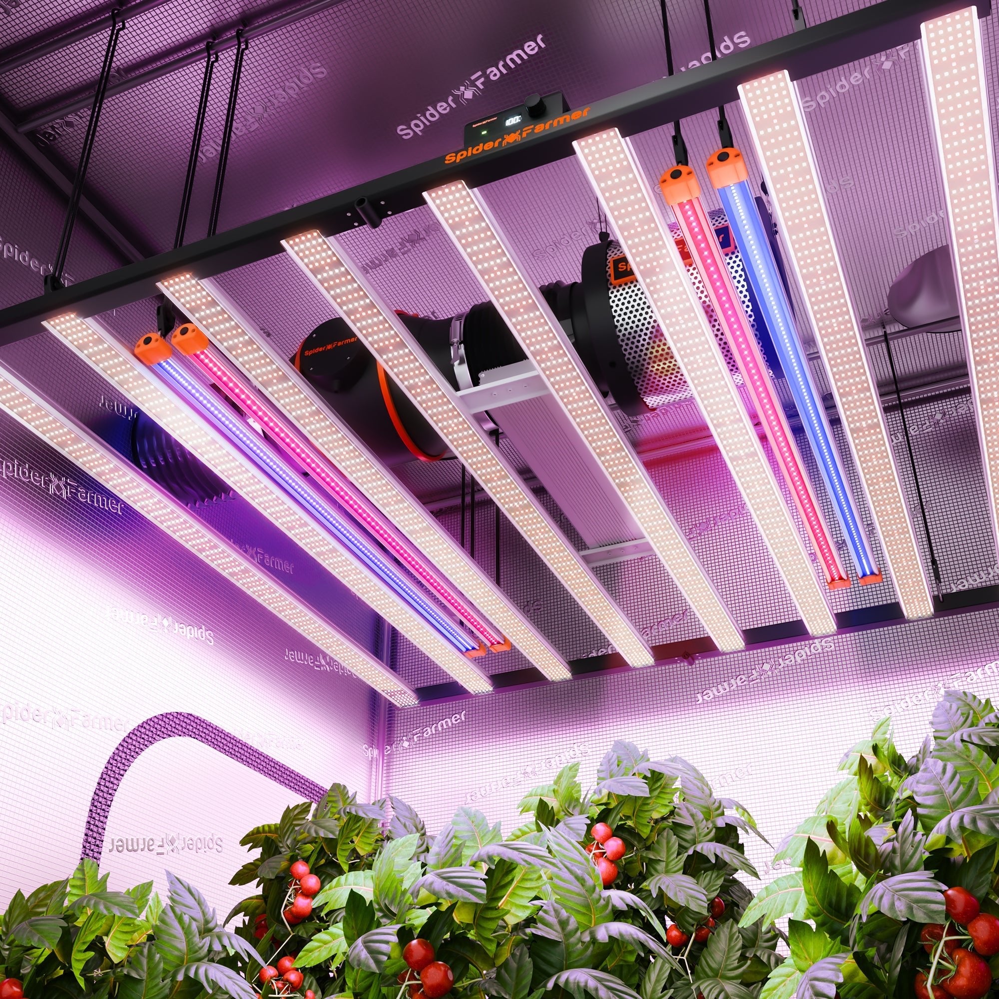 Spider Farmer UV60 & IR30 LED Grow Light Bars Set (35.4”)– Upgraded UV & Infrared Supplement for Plants