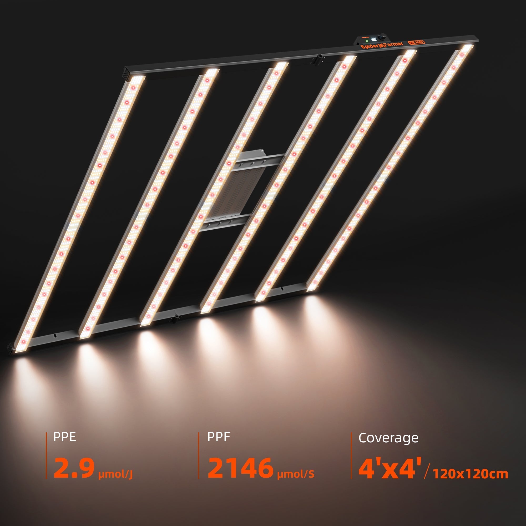 Spider Farmer®SE7000 730W Led Grow Light Bluetooth & WiFi Smart APP Control High Yields Commercial Lighting for 4x4FT/5x5FT