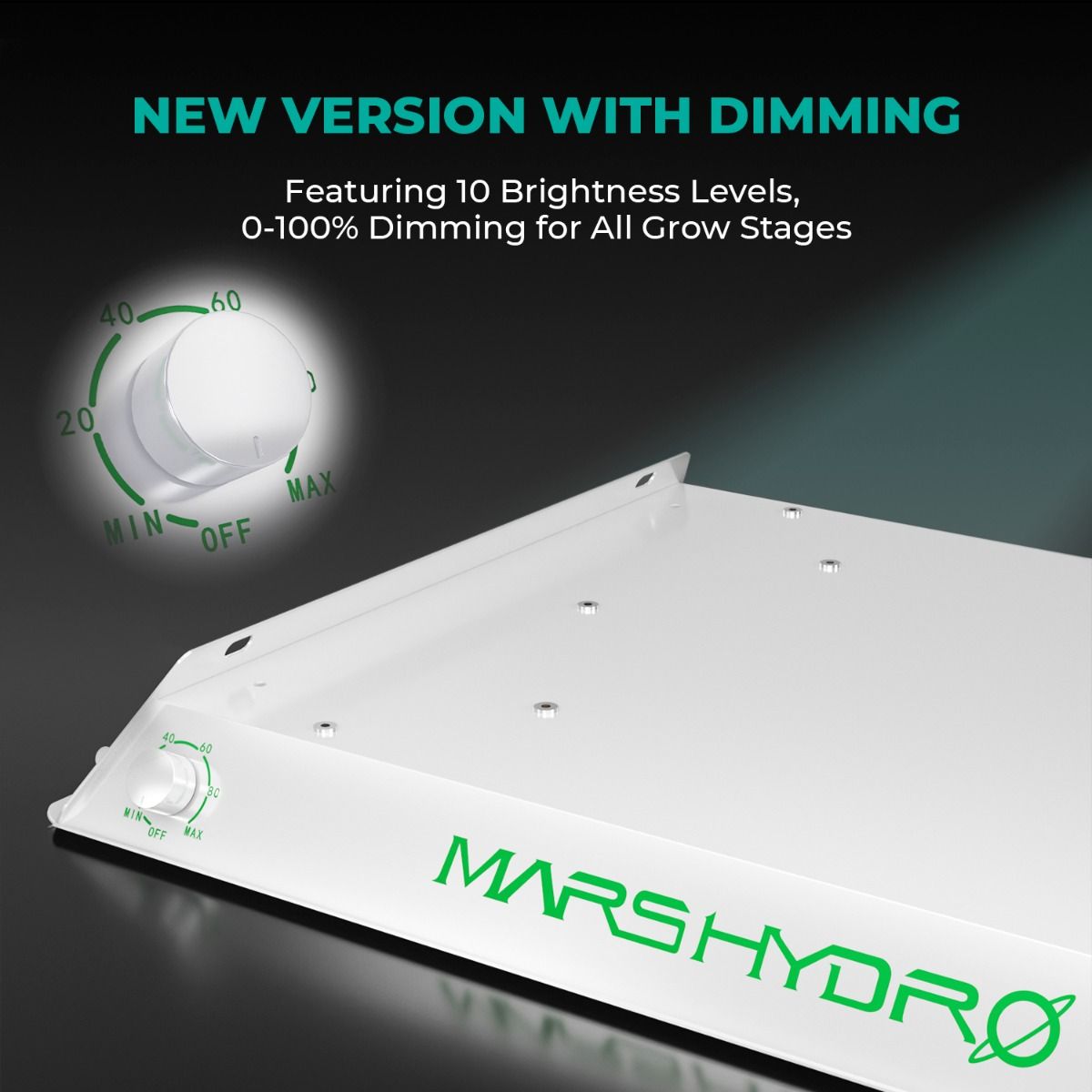 Mars Hydro TS 600 LED Grow Light + 2'X2'X4.5' (24"x24"x55") Complete Indoor Grow Tent Kits for Beginner - Feature View